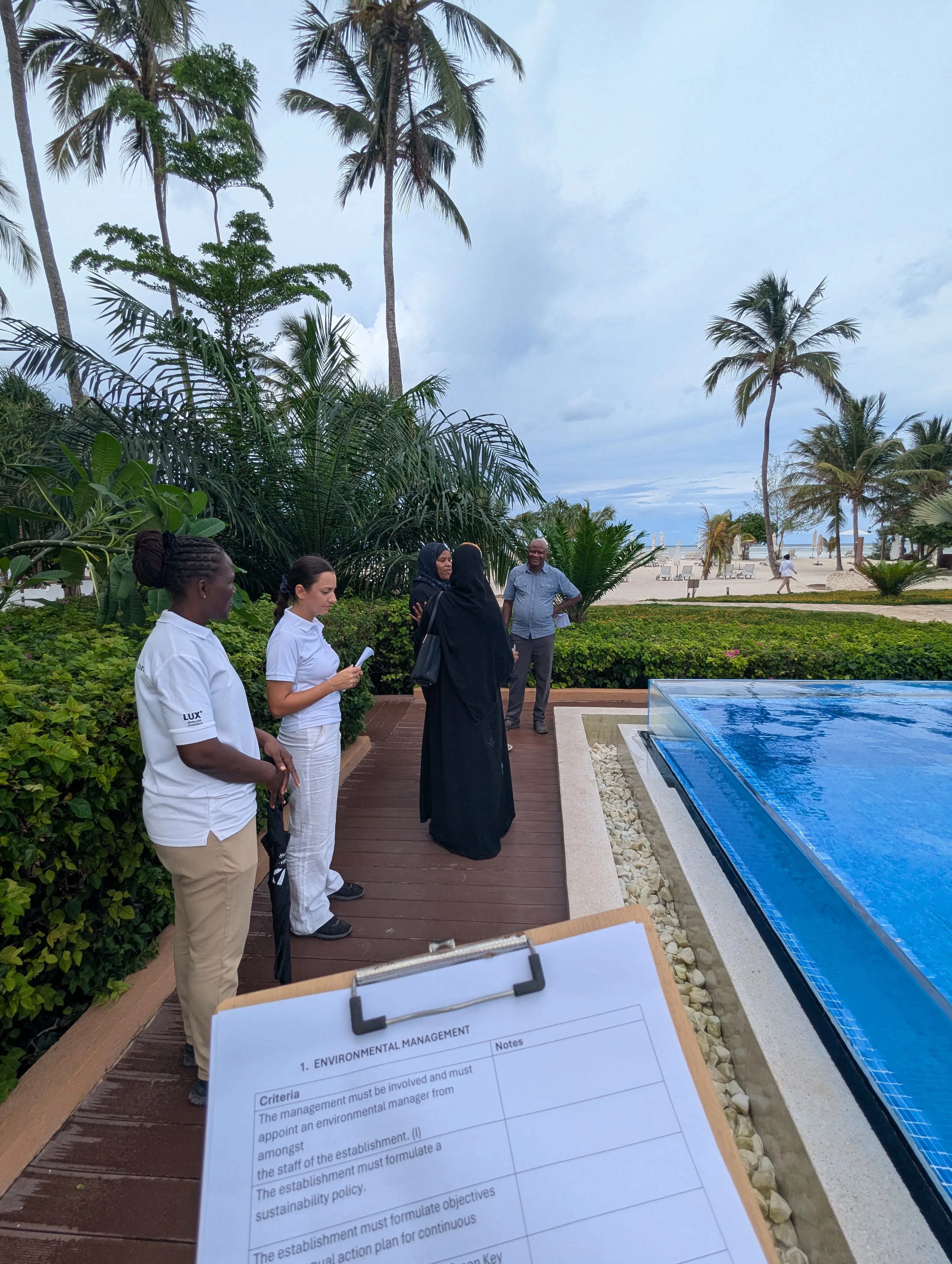 Sustainability audit at a hotel