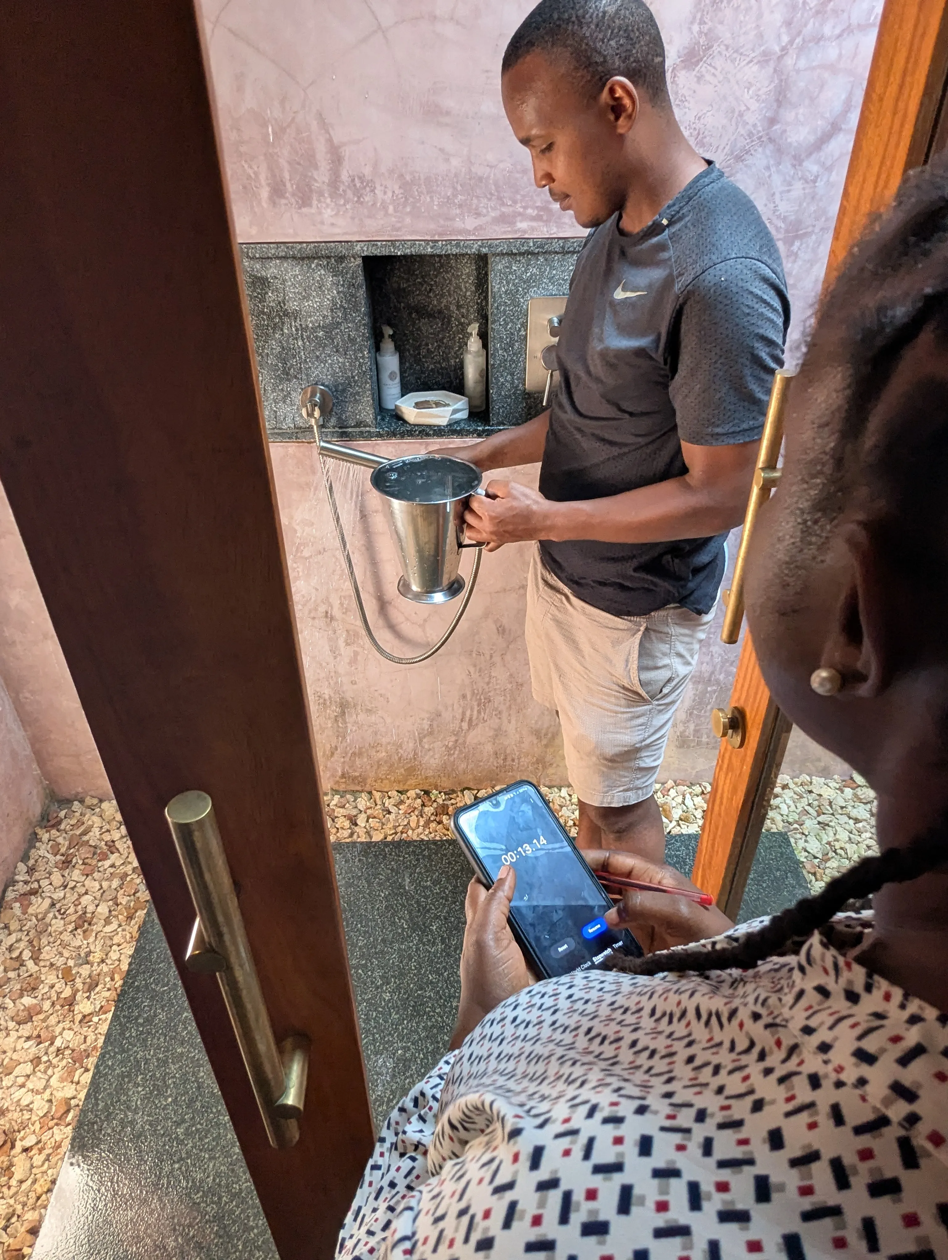Water audit at a hotel
